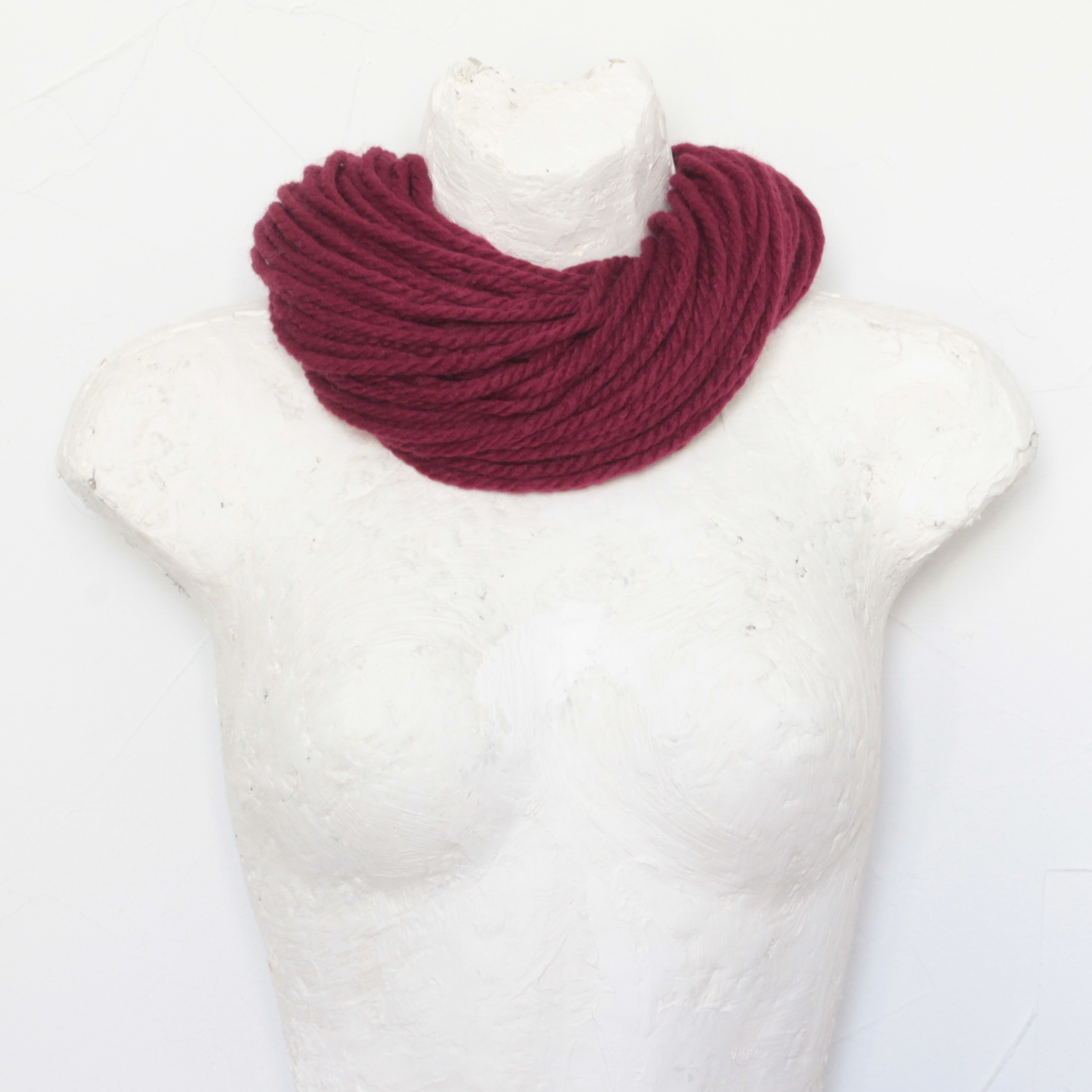 Collier Écharpe Framboise Couleur