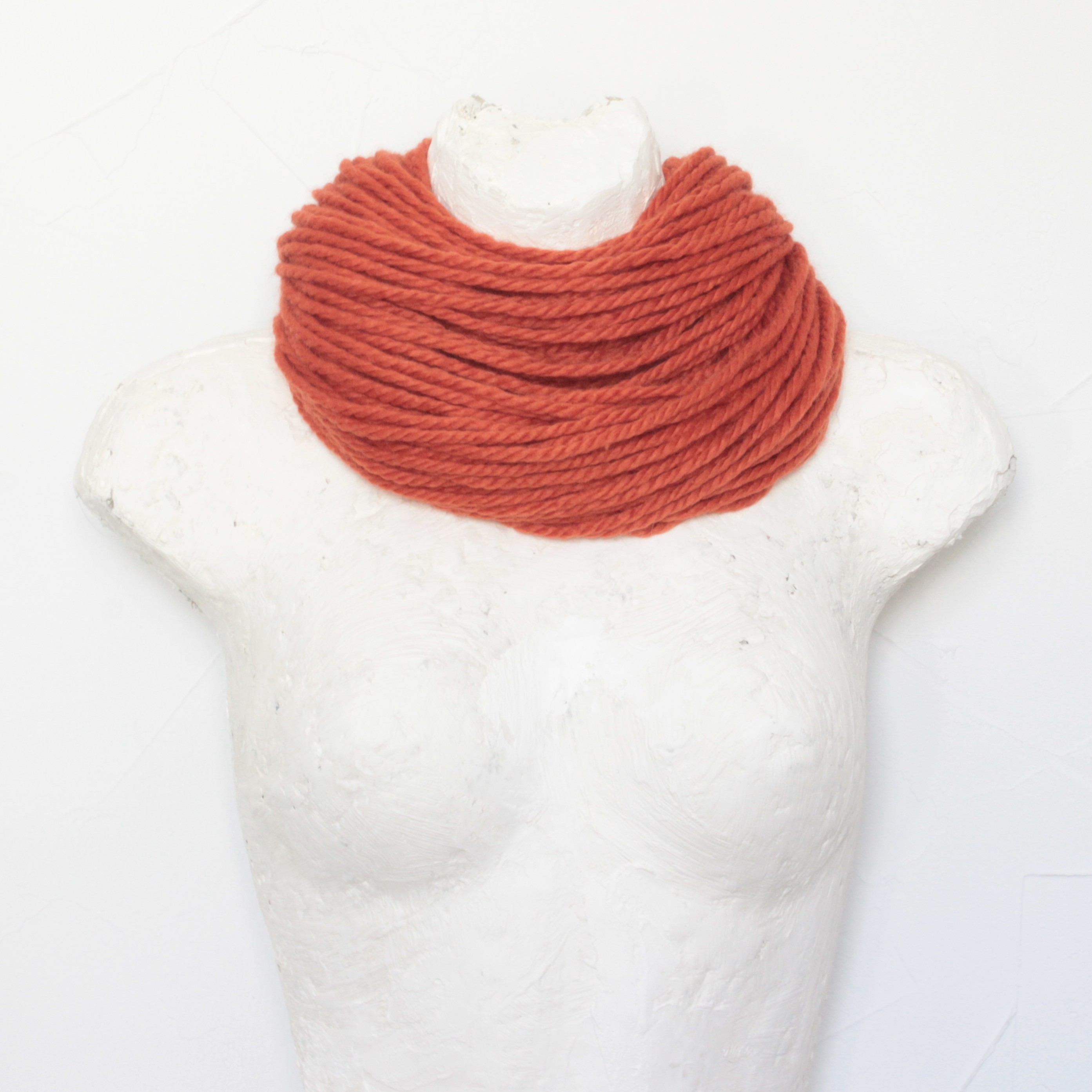 Collier Écharpe Orange Couleur