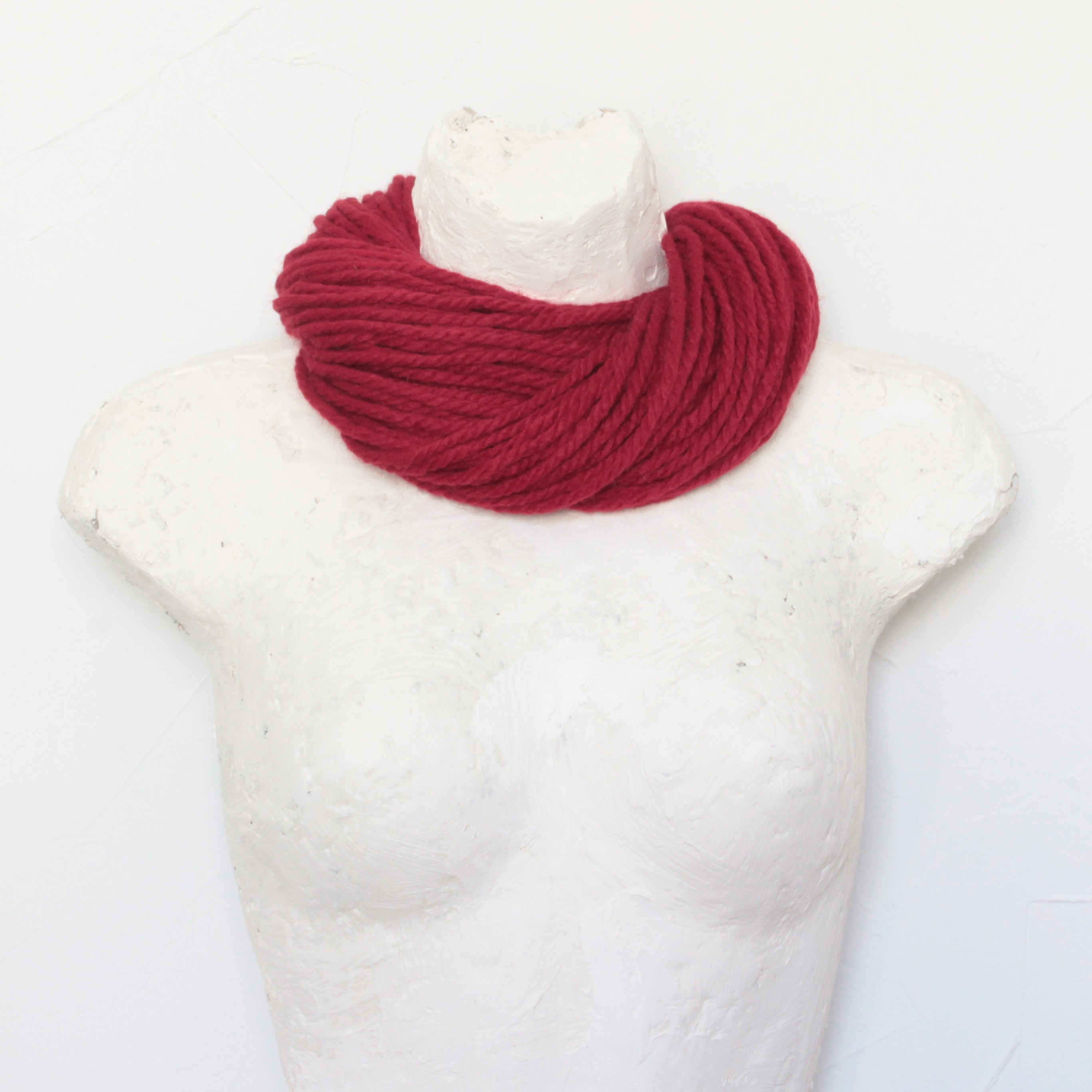 Collier Écharpe Rouge Couleur